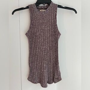 Hollister Sleeveless Ribbed Knit mock neck top